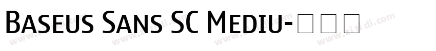 Baseus Sans SC Mediu字体转换